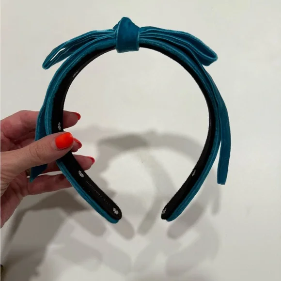 Lele Sadoughi Bardot Teal Headband - Picture 2 of 6